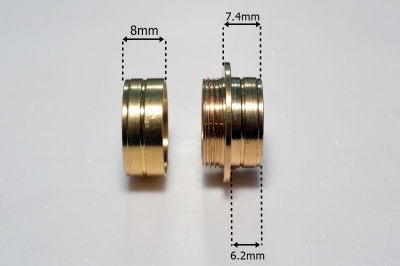 Woodturners Large Brass Thread (25mm)